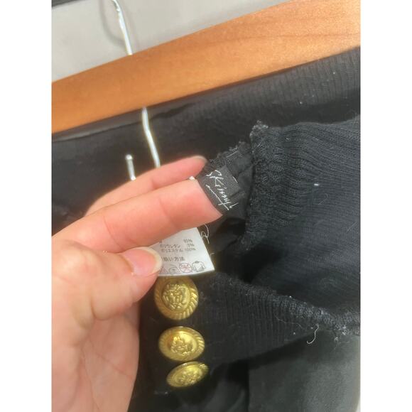 Y2K Black Gold Shorts Grunge 2000s Bimbo Street Emo Punk Fairy VTG Retro M - Picture 8 of 11